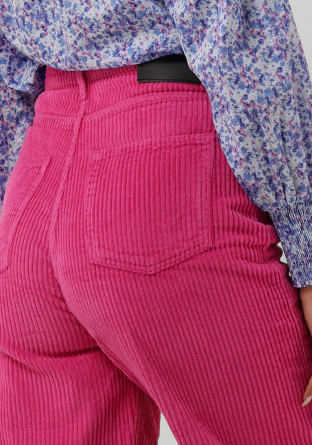 Roze CO'COUTURE Wijde broek VIKA CORDUROY JEANS - large
