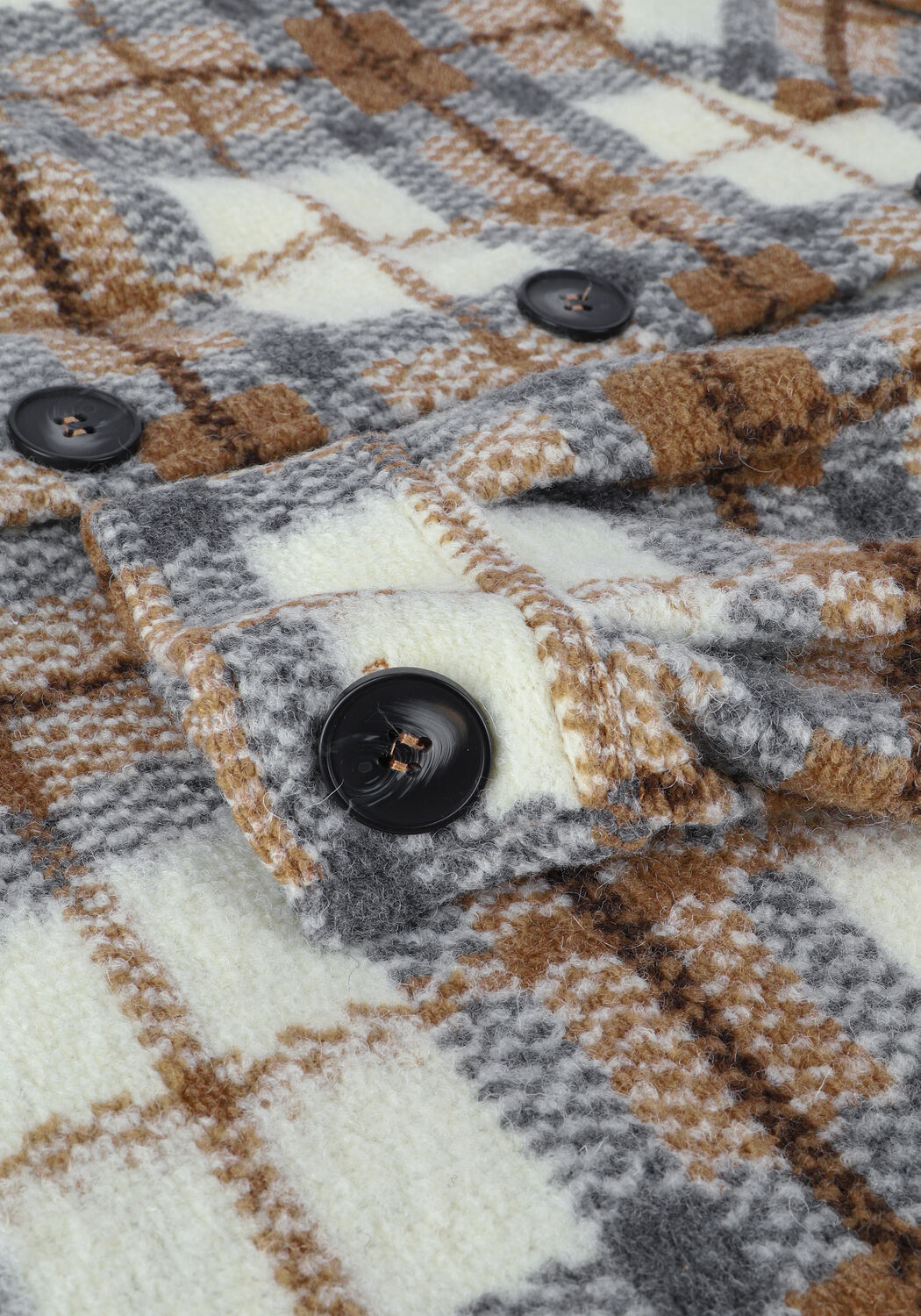 Bruine SUMMUM Vest COAT BRUSHED CHECK - large