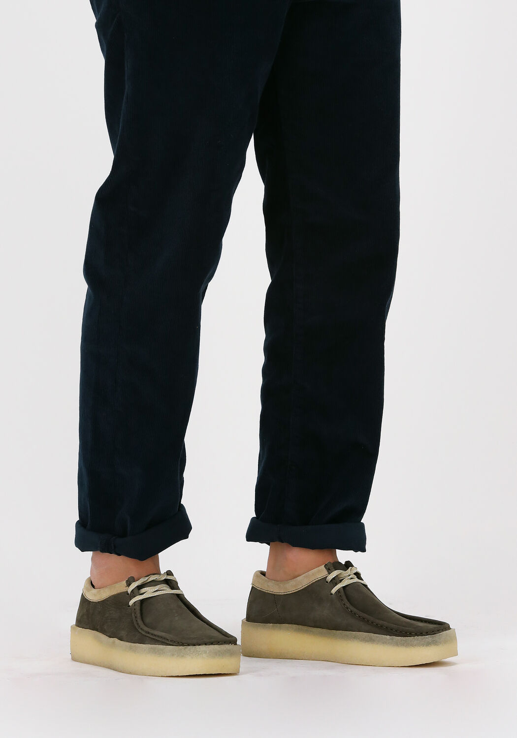 Groene CLARKS ORIGINALS WALLABEE CUP HEREN Veterschoenen | Omoda