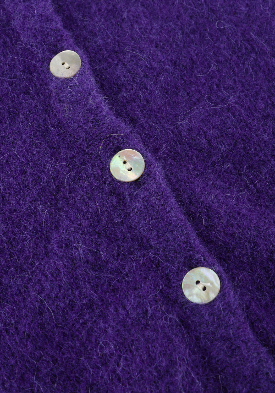 Paarse AMERICAN VINTAGE Vest VITOW CARDIGAN - large