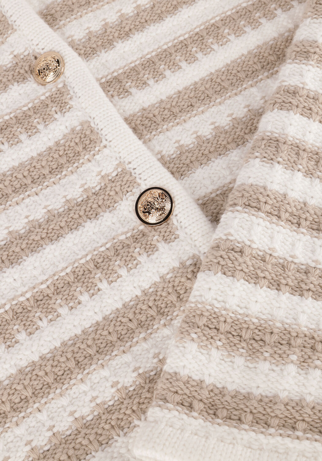 Zand NEO NOIR Vest LIMONE STRIPE KNIT JACKET - large