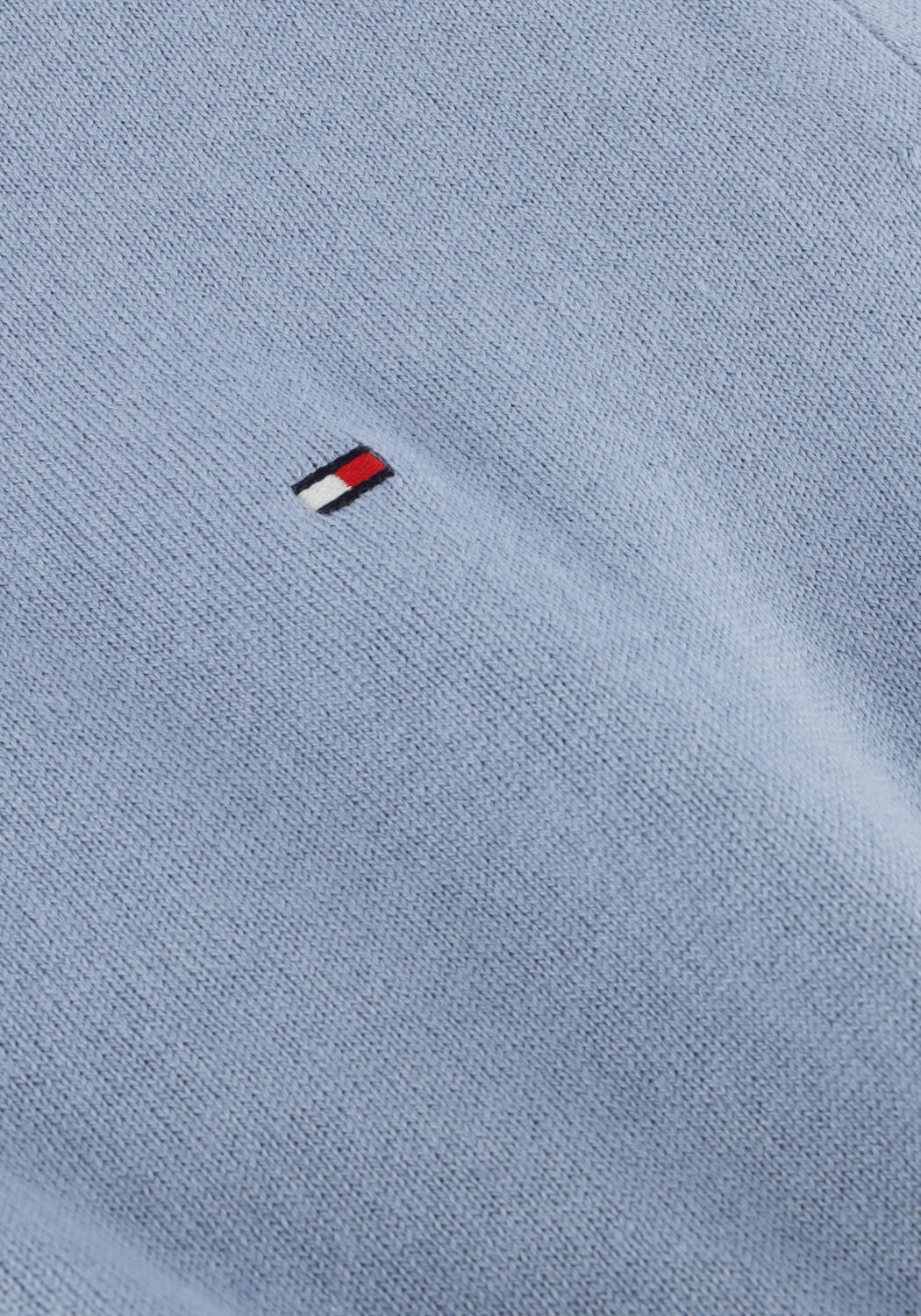 Lichtblauwe TOMMY HILFIGER Trui PIMA ORG CTN CASHMERE CREW NECK - large