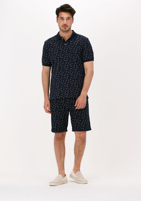 Donkerblauwe SCOTCH & SODA Korte broek STUART PRINTED PIMA COTTON SHORT - large
