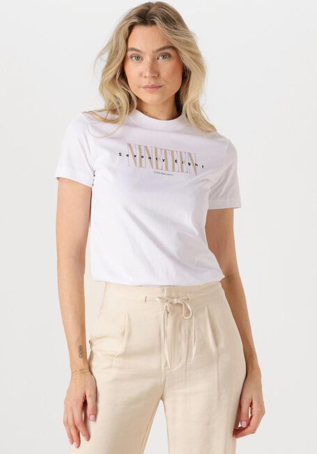 Witte CALVIN KLEIN T-shirt 19 GRAPHIC REG TEE - large
