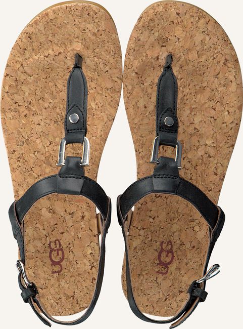 Zwarte UGG Platte sandalen ALEIGH Zwarte UGG Platte sandalen ALEIGH - large