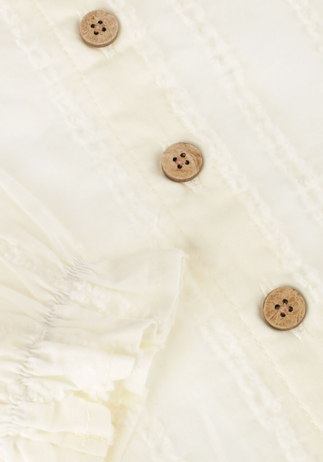 Ecru LIL' ATELIER Blouses NBFKAIDA LS LOOSE SHIRT LIL - large