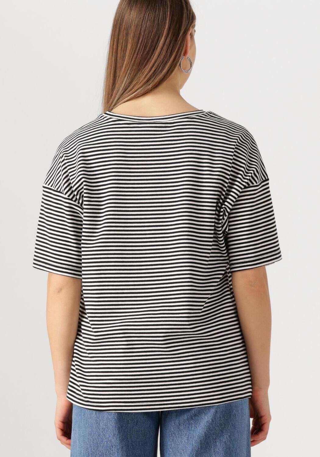 MY ESSENTIAL WARDROBE Dames Tops & T-shirts Danamw Amb. Tee Zwart