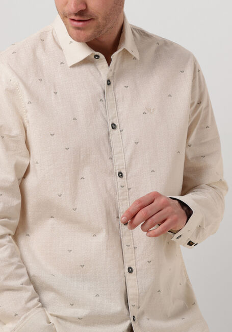 Beige PME LEGEND Casual overhemd LONG SLEEVE SHIRT PRINT ON CTN SLUB - large