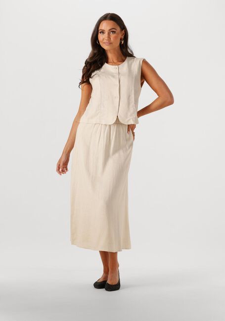 Beige OBJECT Maxirok OBJAYA HW MIDI SKIRT 138 - large