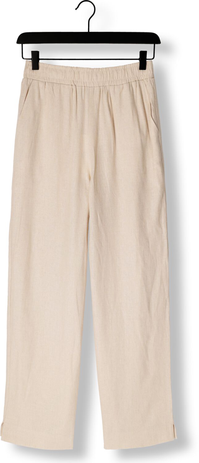 Y.A.S. Dames Broeken Yasflaxy Hw Linen Pant Noos Beige