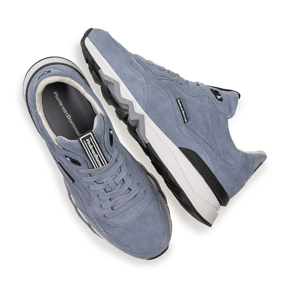 Blauwe FLORIS VAN BOMMEL Lage sneakers De Zager 10.06 - medium