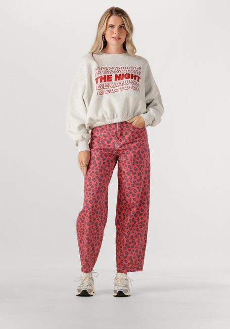Rode BY-BAR Mom jeans LEW RED CHEETAH PANTS - large