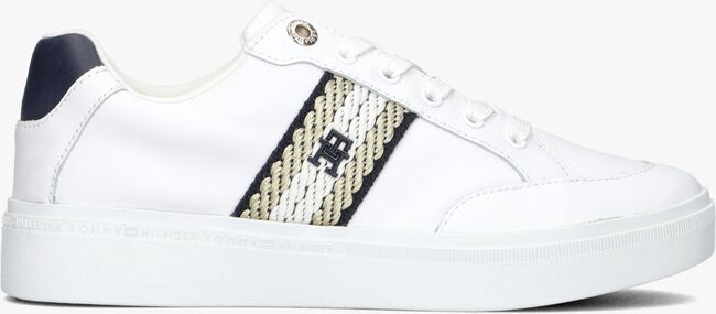 Witte TOMMY HILFIGER Lage sneakers COURT WITH WEBBING - large