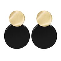 Zwarte MY JEWELLERY Oorbellen SHELL EARRING - medium