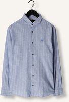 Lichtblauwe VANGUARD Casual overhemd LONG SLEEVE SHIRT LINEN COTTON BLEND STRIPE Lichtblauwe VANGUARD Casual overhemd LONG SLEEVE SHIRT LINEN COTTON BLEND STRIPE - medium