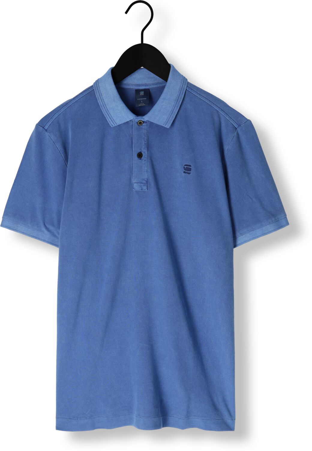 G-STAR RAW Heren Polo's & T-shirts Dunda Overdyed Slim Polo S\s Blauw