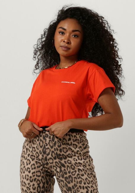Oranje COLOURFUL REBEL T-shirt SELF LOVE CLUB BOXY TEE - large