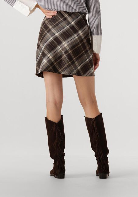 Bruine NEO NOIR Minirok LUNNA CHECK SKIRT - large
