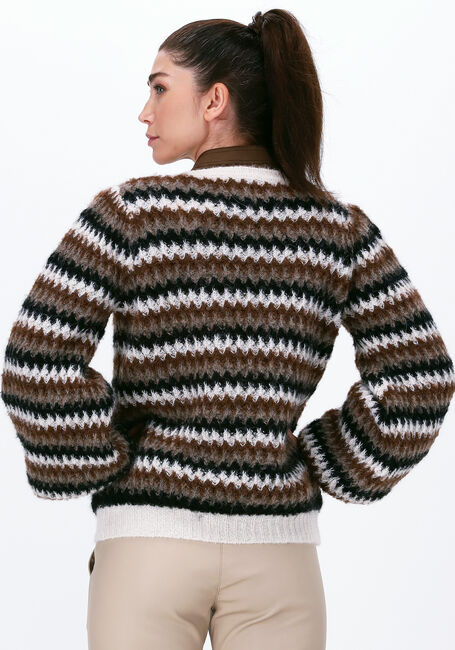 Bruine SECOND FEMALE Trui YOLANDA KNIT O-NECK - large