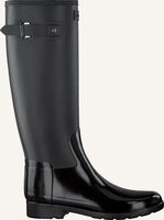 Zwarte HUNTER Regenlaarzen WOMENS REFINED TALL GLOSS DUO - medium