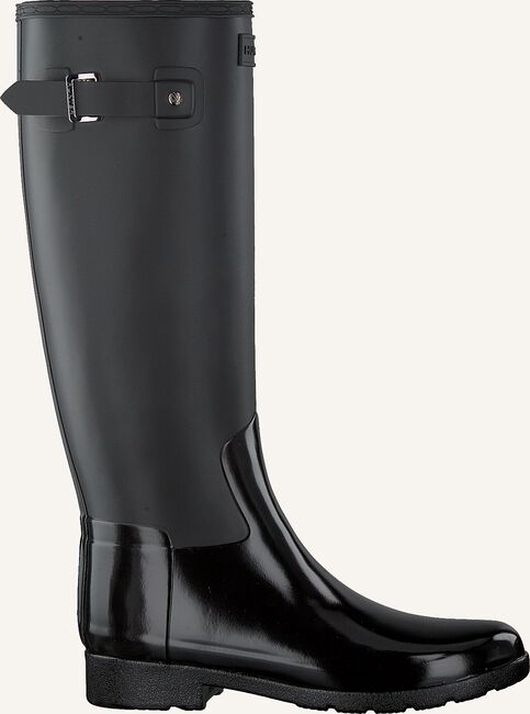 Zwarte HUNTER Regenlaarzen WOMENS REFINED TALL GLOSS DUO Zwarte HUNTER Regenlaarzen WOMENS REFINED TALL GLOSS DUO - large
