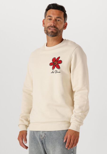 Gebroken wit LES DEUX Sweater FLOWER BASKET SWEATSHIRT - large
