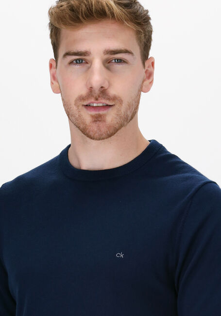 Blauwe CALVIN KLEIN Trui SUPERIOR WOOL CREW NECK SWEATE - large
