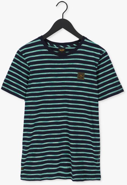 Groene PME LEGEND T-shirt SHORT SLEEVE R-NECK SPACE YD STRIPED JERSEY - large