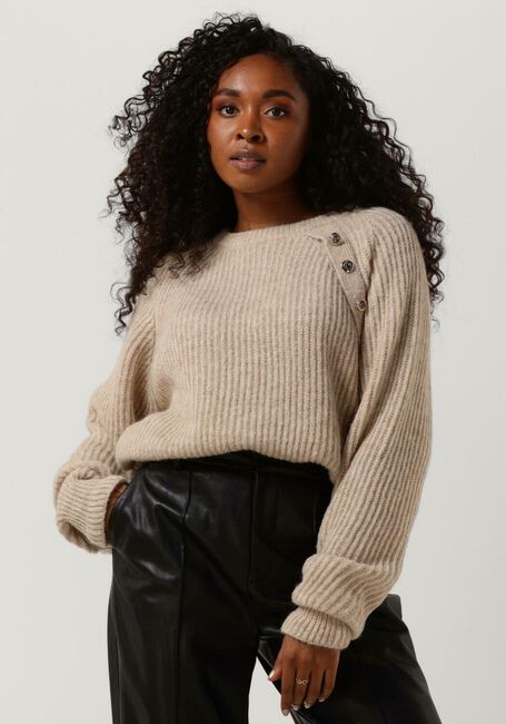 Ecru NOTRE-V Trui KNIT BUTTON NV-AZRA - large