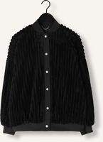 Zwarte ALIX THE LABEL Jack LADIES WOVEN RIB FUR BOMBER JACKET Zwarte ALIX THE LABEL Jack LADIES WOVEN RIB FUR BOMBER JACKET - medium