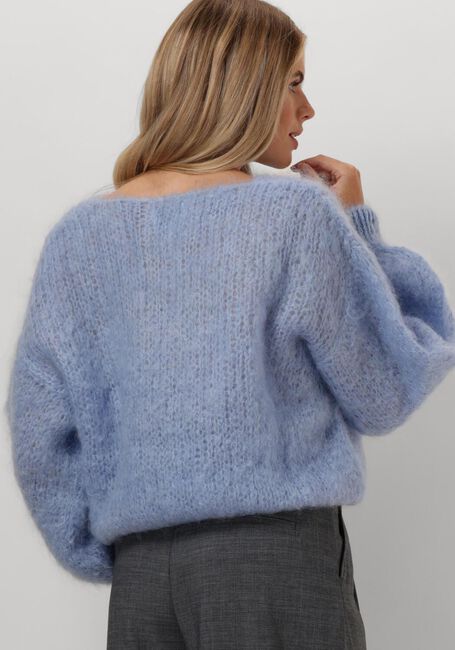 Lichtblauwe AMERICAN DREAMS Trui MILANA LS MOHAIR KNIT - large
