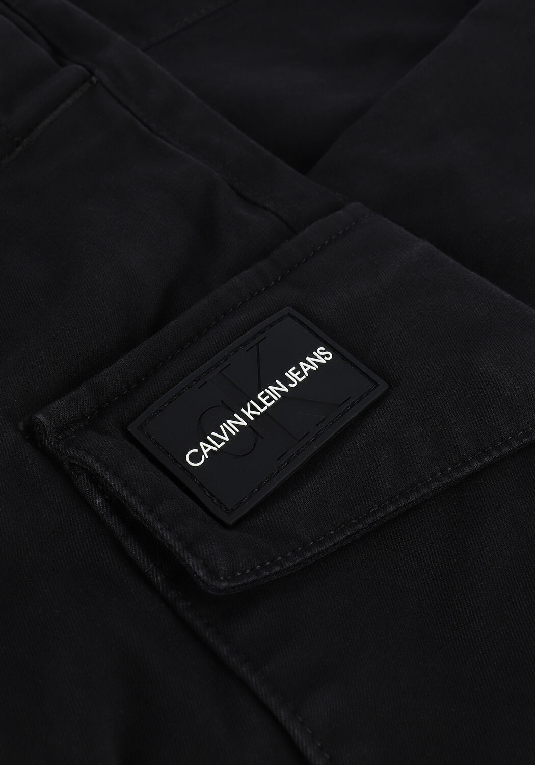 Zwarte CALVIN KLEIN Cargobroeken SKINNY WASHED CARGO PANT - large