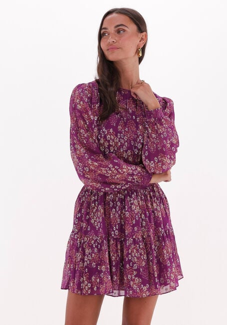 Paarse VANESSA BRUNO Mini jurk SVETLANA DRESS - large