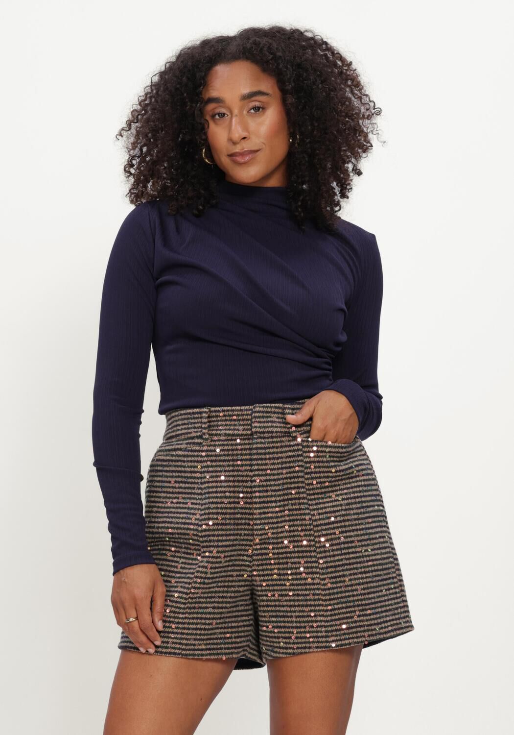 Donkerblauwe STUDIO AMAYA Top BO TOP - large