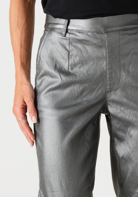 Grijze OBJECT Pantalon OBJBELLE LISA COATED PANT - large