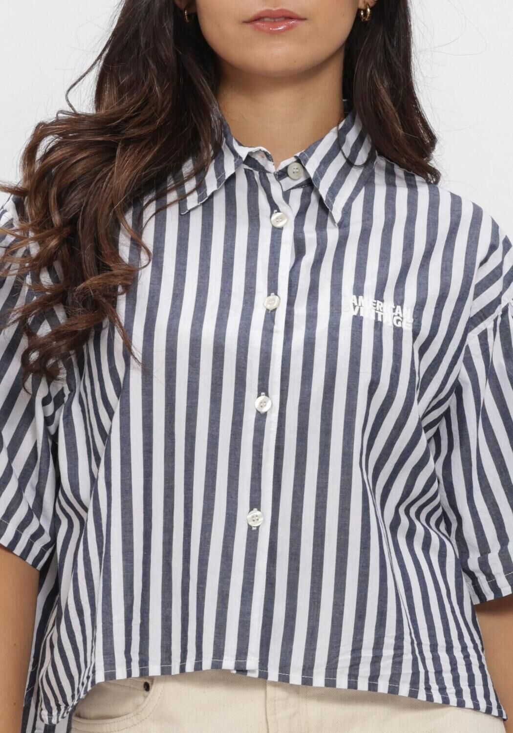 Blauwe AMERICAN VINTAGE Blouses VEXTOWN - large