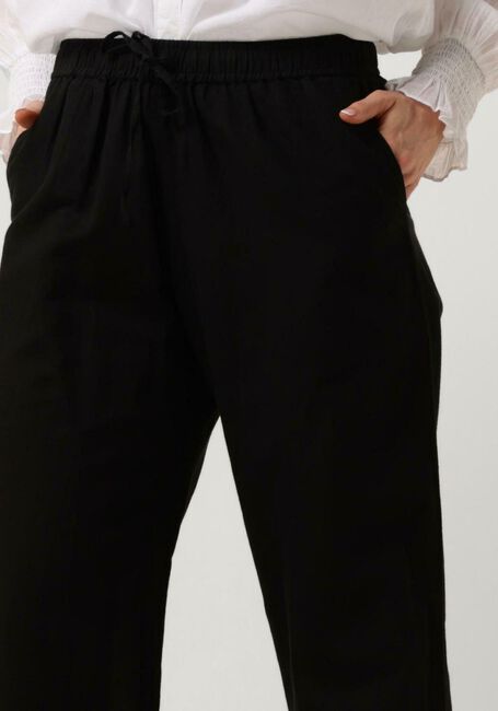 Zwarte NEO NOIR Wijde broek SONAR LINEN PANTS - large