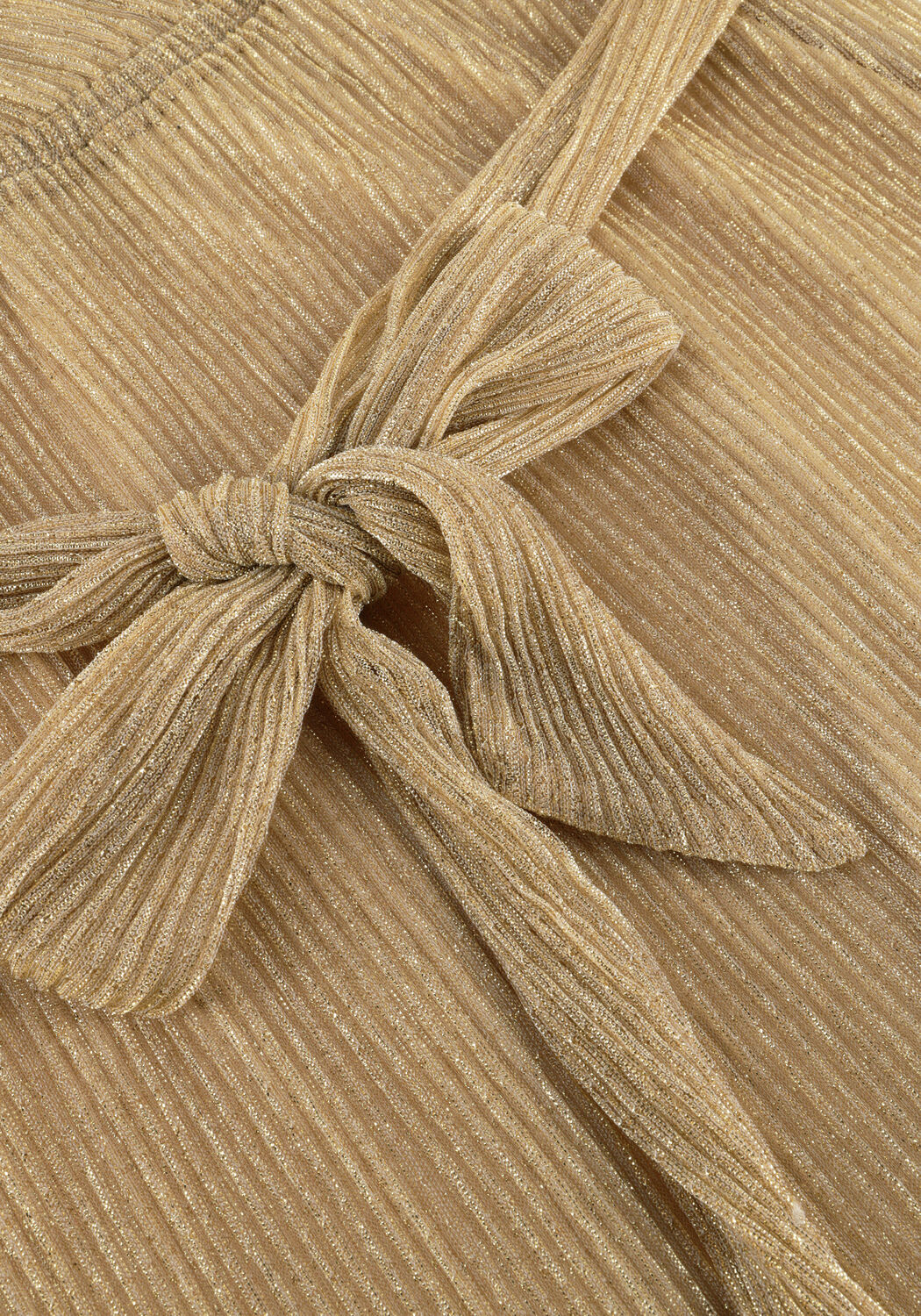 Gouden FREEBIRD Mini jurk F-JER-PLISSE-LUREX-26-1 - large