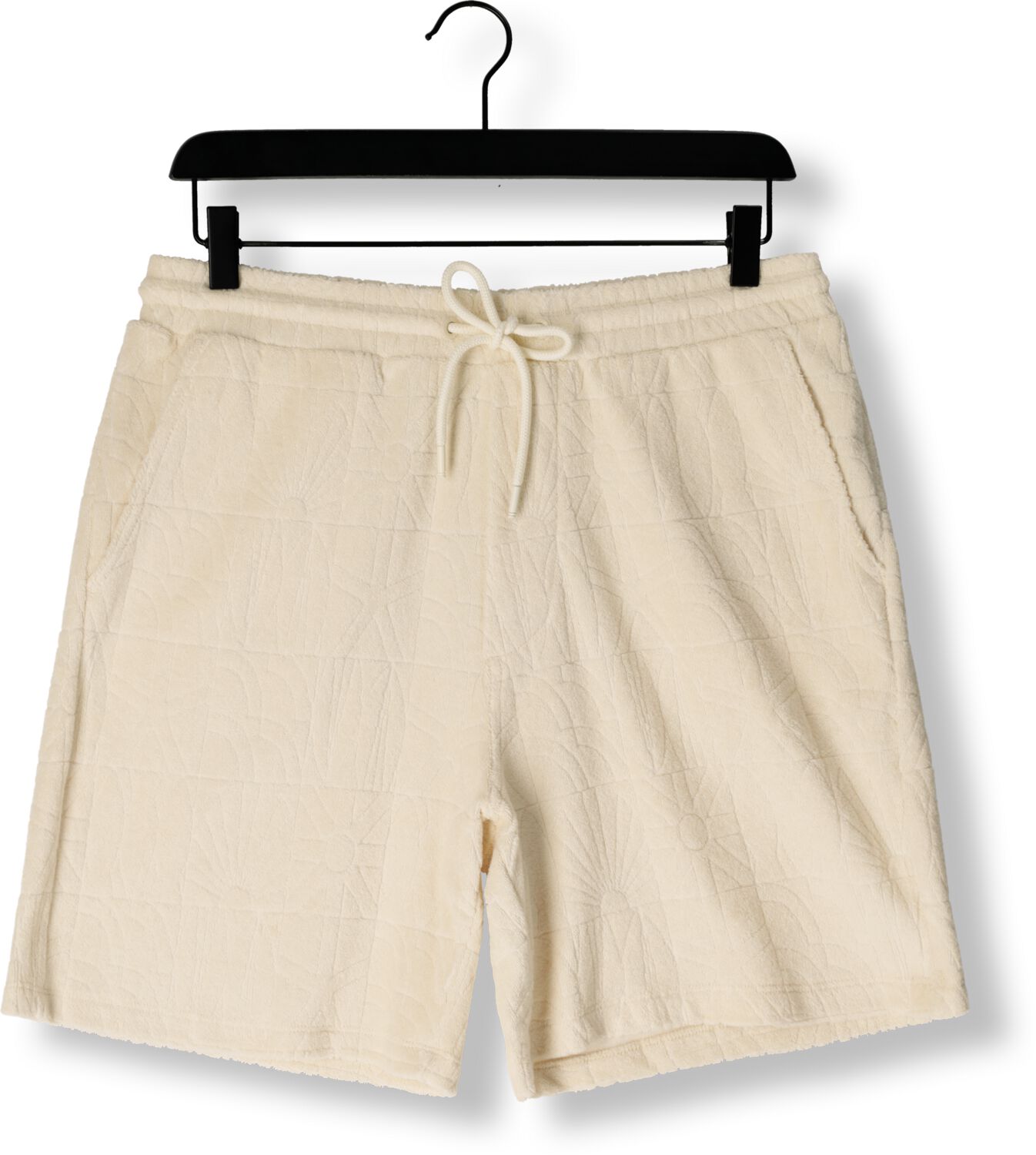 SHIWI Heren Broeken Men Tony Toweling Shorts Geo Sun Ecru