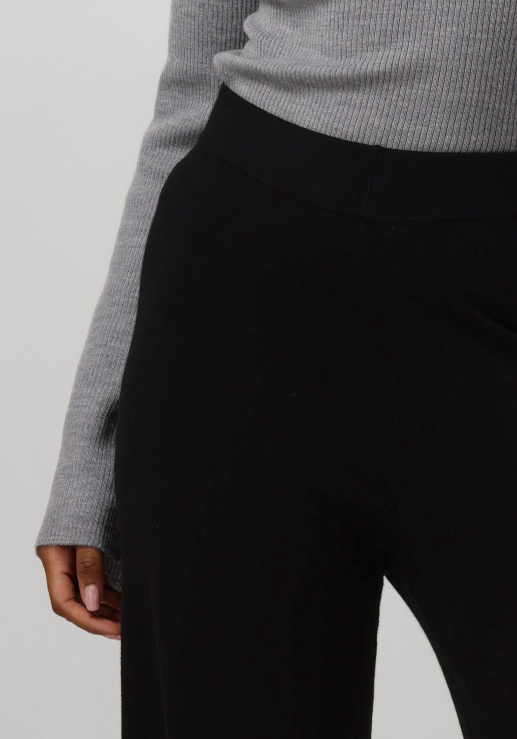 MY ESSENTIAL WARDROBE Dames Broeken Emmamw Knit Pant Zwart