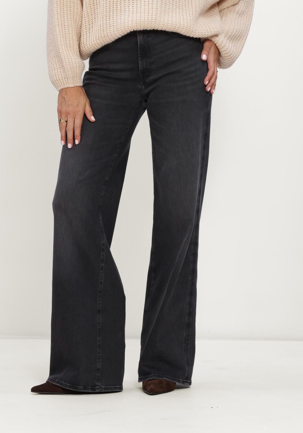Donkerblauwe 7 FOR ALL MANKIND Flared jeans LOTTA INKSTORM - large