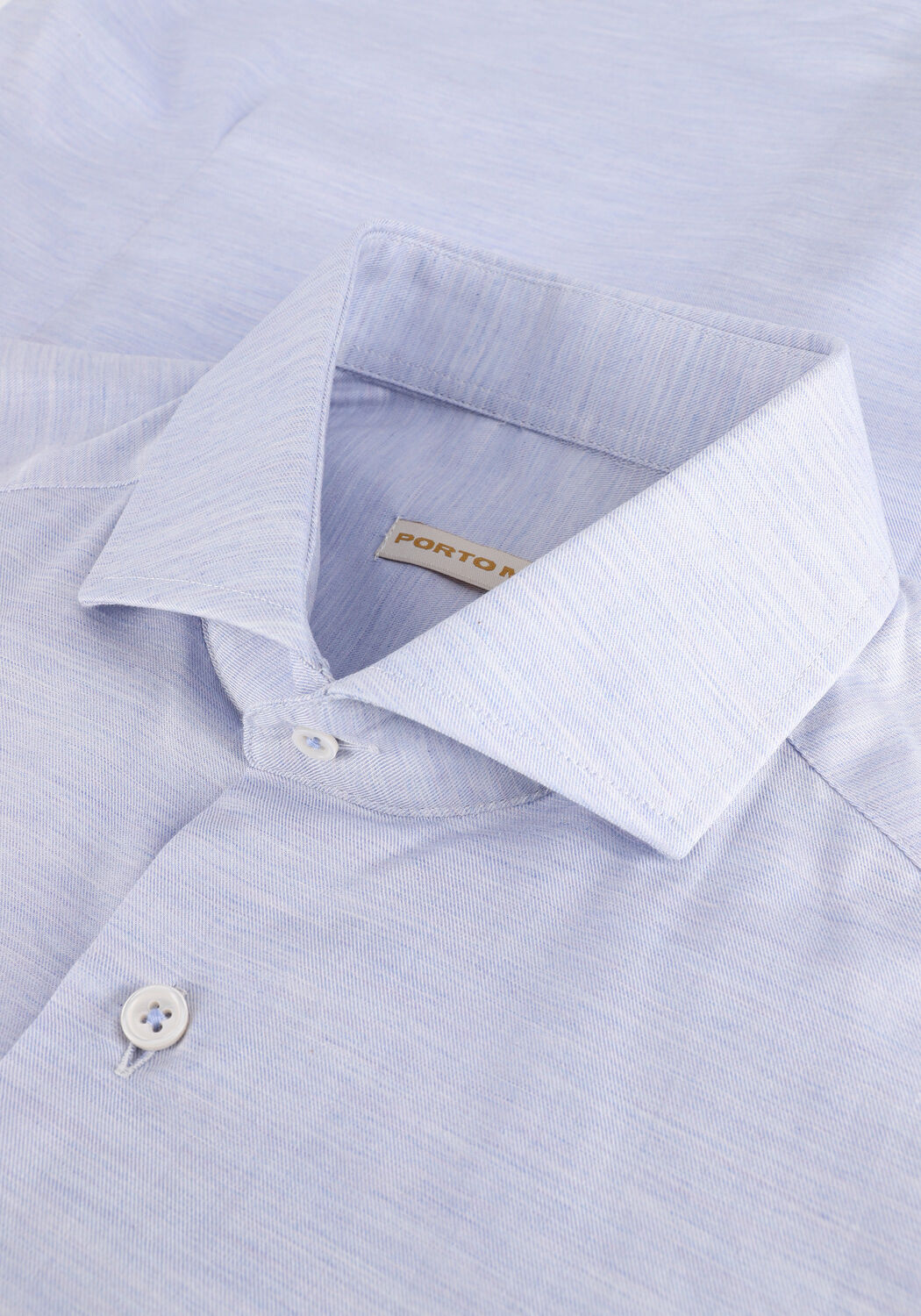 Lichtblauwe PORTO MILANO Klassiek overhemd LAGOS - large