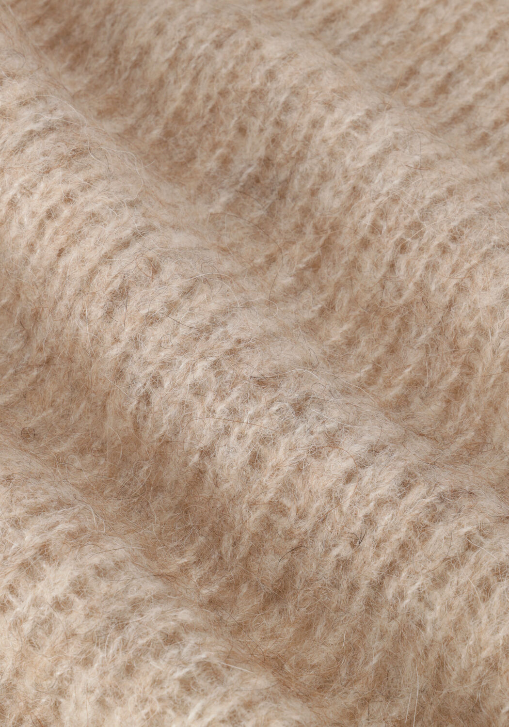 Beige NEO NOIR Trui MARTINA FLUFFY KNIT BLOUSE - large