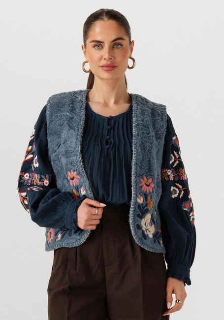 Blauwe LOUIZON Gilet YOBRODABIS/YAMINA - large