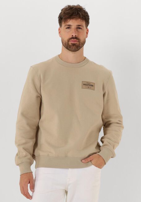 Khaki TOMMY HILFIGER Sweater MONOTYPE LABEL SWEATSHIRT - large