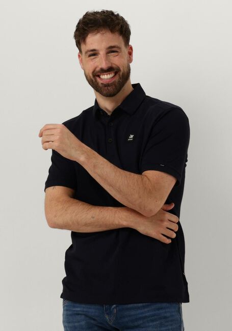 Blauwe VANGUARD Polo SHORT SLEEVE POLO RASCHEL INTERLOCK - large