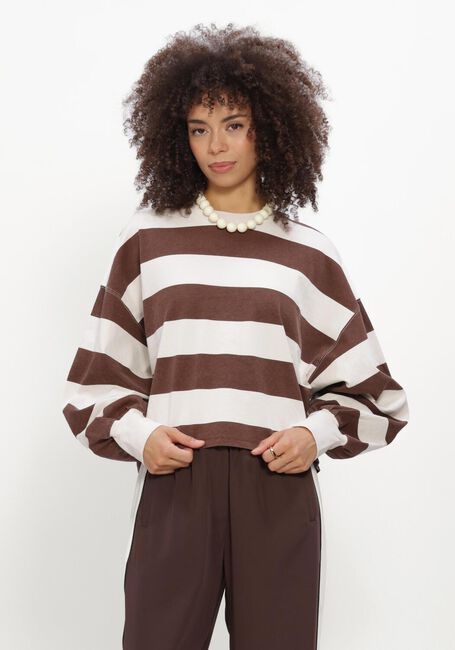 Bruine CATWALK JUNKIE Top OVERSIZED STRIPED LONG SLEEVE - large