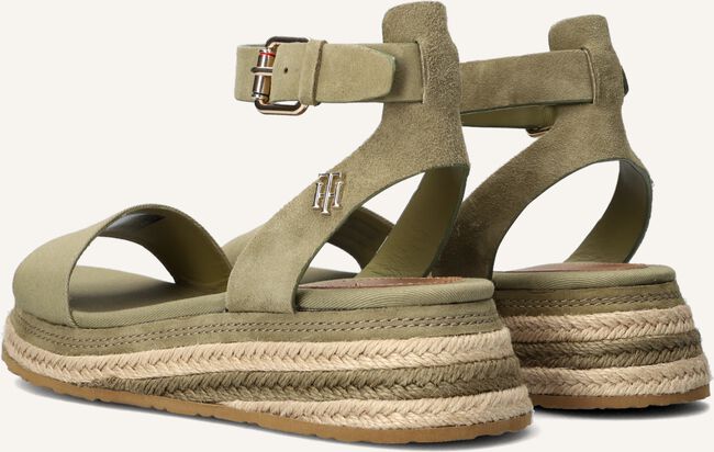 Groene TOMMY HILFIGER Sandalen met hak COLORED ROPE LOW WEDGE Groene TOMMY HILFIGER Sandalen met hak COLORED ROPE LOW WEDGE - large