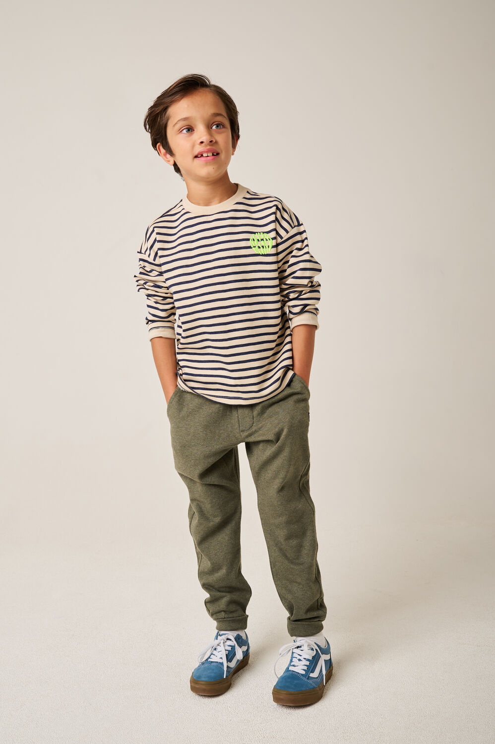 Donkerblauwe TUMBLE 'N DRY T-shirt CONCRETE - large