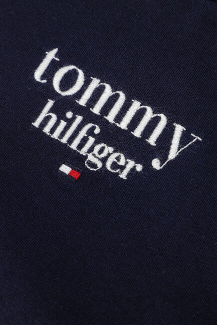 Donkerblauwe TOMMY HILFIGER Sweater BABY LOGO COLORBLOCK CREWNECK SWEATER - large
